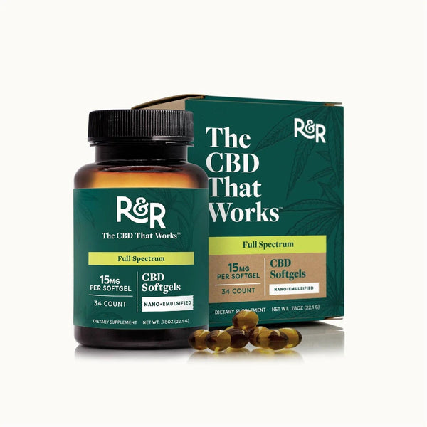 R+R Medicinals Edibles R+R Medicinals Proprietary Full Spectrum CBD Softgels CBD Distribution CBD CBD Wholesale