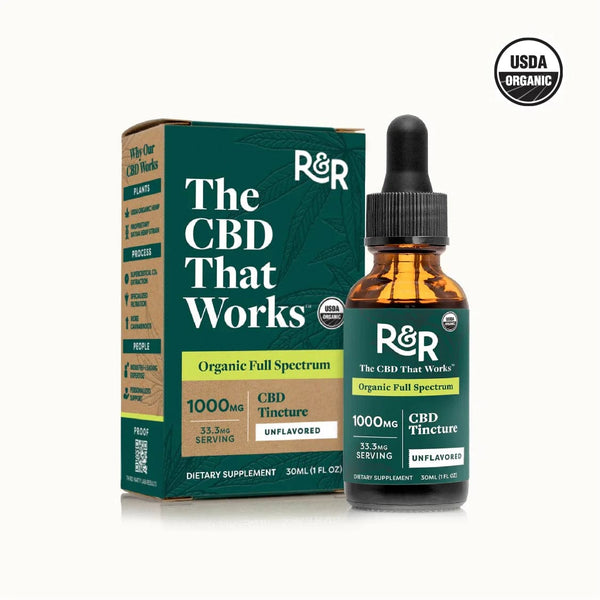 R+R Medicinals Tincture 1000mg R+R Medicinal's Proprietary Full Spectrum CBD Tincture - Unflavored CBD Distribution CBD CBD Wholesale